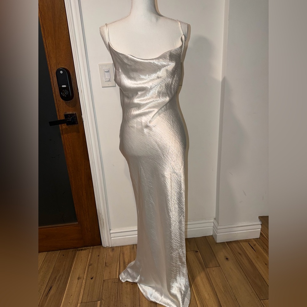 Elegant Satin Evening Gown